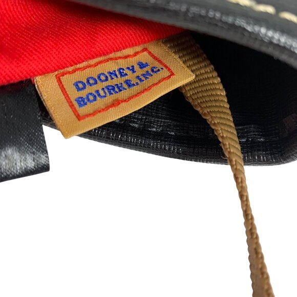 Dooney Bourke Black Saffiano Leather Large Travel Weekender Everyday Tote Bag - Picture 11 of 14